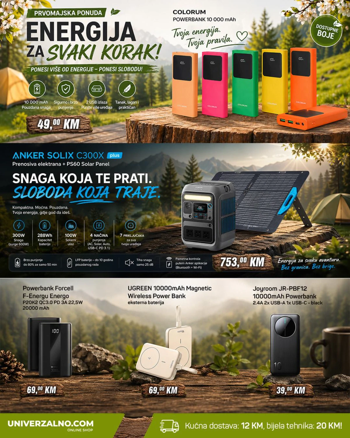 Powerbank uređaji akcija Univerzalno katalog Prvi maj